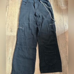 Black cargo pants